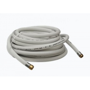 Tubo semirigido bianco per naspo raccordato DN25