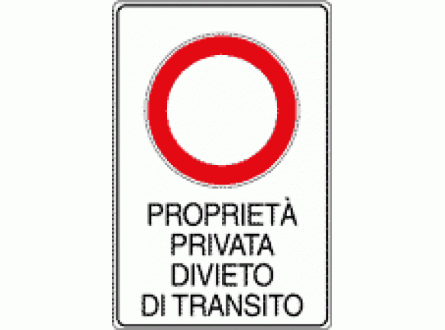 Divieto di transito